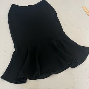 Black mermaid flowy skirt